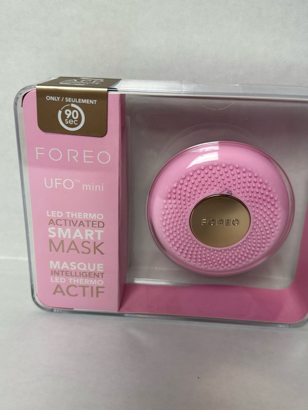 FOREO UFO Mini Smart Mask Device - Pink with Gold Accent
